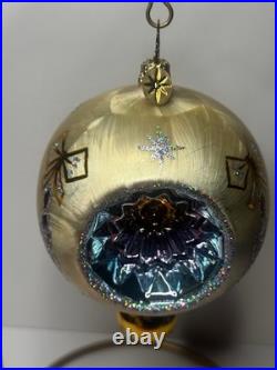 VTG Christopher Radko ICE BALL BEAUTY Reflector Drop Ornament 02-0440-0 Rare