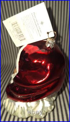 VTG RADKO withBOX & TAGS Kringle Bells SANTA FACE 2000 CHRISTMAS ORNAMENT 00-116-0