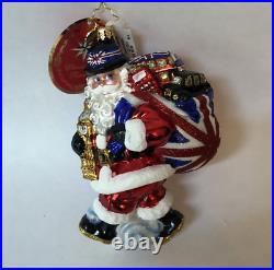 Very Rare Christopher Radko Father Christmas Does London- NWT