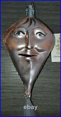 Vintage 1989 Christopher Radko Kite With Face Glass Ornament