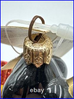 Vintage 1999 Christopher Radko Fan Dancer 7.5 Ornament Red and Gold 99-436-0