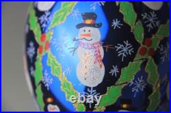 Vintage 2002 Christopher Radko Frosty Homecoming Teardrop Snowman Ornament Vintage 2002 Christopher Radko Frosty Homecoming Teardrop Snowman Ornament