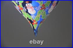 Vintage 2002 Christopher Radko Frosty Homecoming Teardrop Snowman Ornament