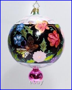 Vintage CHRISTOPHER RADKO Midsummer Night Magic Glass Ornament 6 RARE