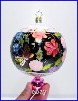 Vintage CHRISTOPHER RADKO Midsummer Night Magic Glass Ornament 6 RARE