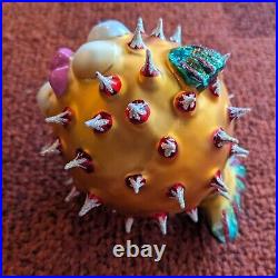 Vintage Christopher RADKO Puff A Kiss PUFFER FISH Glass Ornament Rare