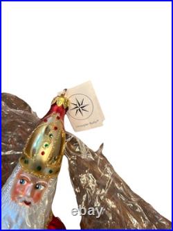 Vintage Christopher Radko 1995 THE BISHOP Christmas Ornament Red Robe 11 NWT