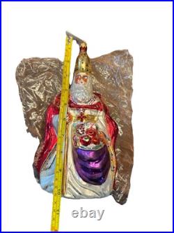 Vintage Christopher Radko 1995 THE BISHOP Christmas Ornament Red Robe 11 NWT