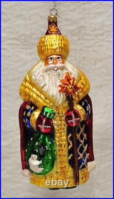 Vintage Christopher Radko 2010 St. Petersburg Santa No. 98.336.0 Large 10 size