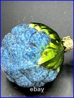 Vintage Christopher Radko 98-472-Blue'Berry Rainbow' ornaments case of 12 / NIB
