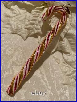 Vintage Christopher Radko Candy Cane Christmas Ornament Rare
