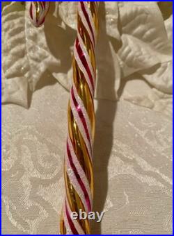 Vintage Christopher Radko Candy Cane Christmas Ornament Rare