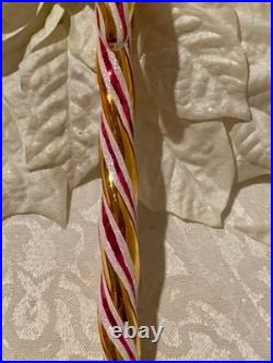 Vintage Christopher Radko Candy Cane Christmas Ornament Rare