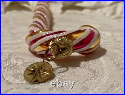 Vintage Christopher Radko Candy Cane Christmas Ornament Rare