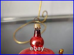 Vintage Christopher Radko Christmas ornament Italian glass Mrs Potts teapot