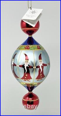 Vintage Christopher Radko Circle Of Santas 15th Anniversary Ornament Marks Seen