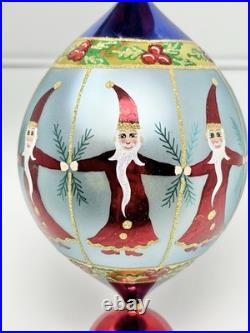 Vintage Christopher Radko Circle Of Santas 15th Anniversary Ornament Marks Seen
