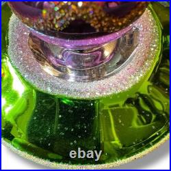 Vintage Christopher Radko Friendly Visitor UFO Christmas Ornament Flying Saucer