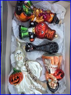 Vintage Christopher Radko Halloween ALL 5 ITEMS IN Photo INCLUDED MINT cond