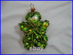 Vintage Christopher Radko Holly Jean Christmas Ornament