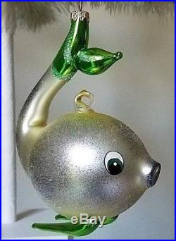 Vintage Christopher Radko Segfried Fish Ornament Rare Coloration