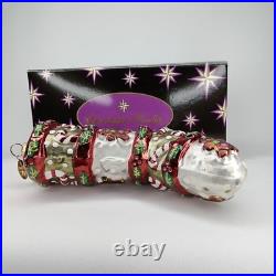 Vintage Christopher Radko Stocking Christmas Ornament With Original Box And Tag