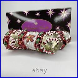 Vintage Christopher Radko Stocking Christmas Ornament With Original Box And Tag