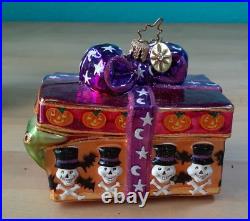 Vintage Christopher Radko The Gifts of Grab Box Halloween Ornament with 79B Box