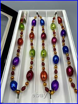 Vintage Christopher Radko YULE JEWELS garland Item 99-457-0 New in Box withtags