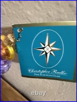 Vintage Glass Nos Christopher Radko Nativity Ornament
