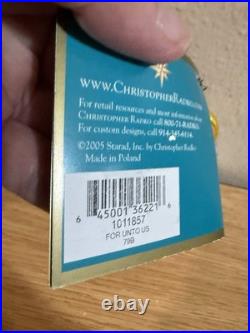 Vintage Glass Nos Christopher Radko Nativity Ornament