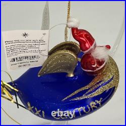 Vintage NEW Christopher RADKO 2000 21st CENTURY SANTA Italian Ornament 00-307-0