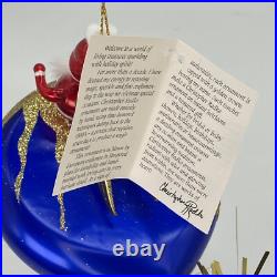 Vintage NEW Christopher RADKO 2000 21st CENTURY SANTA Italian Ornament 00-307-0
