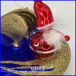 Vintage NEW Christopher RADKO 2000 21st CENTURY SANTA Italian Ornament 00-307-0 Vintage NEW Christopher RADKO 2000 21st CENTURY SANTA Italian Ornament 00-307-0