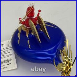 Vintage NEW Christopher RADKO 2000 21st CENTURY SANTA Italian Ornament 00-307-0