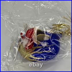 Vintage NEW Christopher RADKO 2000 21st CENTURY SANTA Italian Ornament 00-307-0