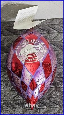 Vintage RARE Christopher Radko Exclusive For Red Hat Society Drop Dead Gorgeous