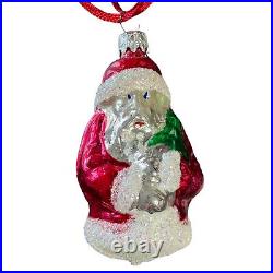 Vintage Radko 12 Santa Parachute Glass Ornament West Germany prior to 1989