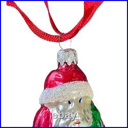 Vintage Radko 12 Santa Parachute Glass Ornament West Germany prior to 1989