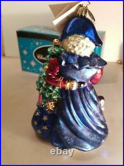 Vintage Radko Glass Christmas Ornament 8 Revolutionary Reveler Centuries Santa