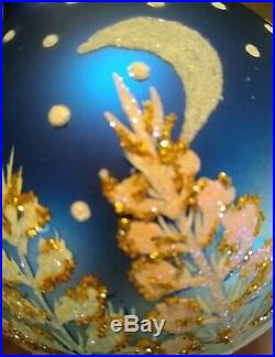 Vintage Radko Glass Ornament! 1997 Beautiful Piece Let It Snow. #97-293-0. 5in
