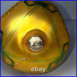 Vintage Radko Midas Touch Triple Indent Reflector Glass ornament read desc