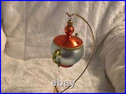 Vintage and Rare 1993 Christopher Radko Tea & Sympathy Italian Glass Ornament