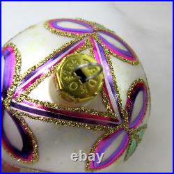 Vtg Christopher RADKO ornament STAR of WONDER triple reflector ball #91-128-1