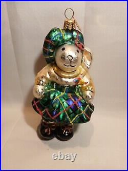 Vtg Christopher Radko 2001 HIGHLAND FLING Hoppy VanderHare Christmas Ornament