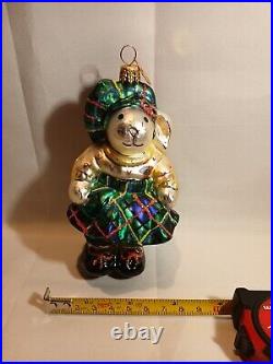 Vtg Christopher Radko 2001 HIGHLAND FLING Hoppy VanderHare Christmas Ornament