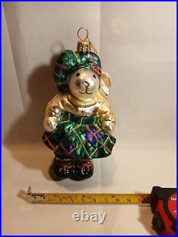 Vtg Christopher Radko 2001 HIGHLAND FLING Hoppy VanderHare Christmas Ornament