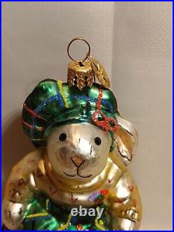 Vtg Christopher Radko 2001 HIGHLAND FLING Hoppy VanderHare Christmas Ornament