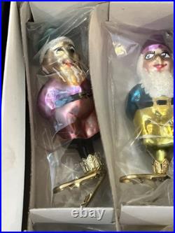 Vtg Christopher Radko Rare 1995 And Snowy Make 8 Ornament, 7 Dwarves Snow White