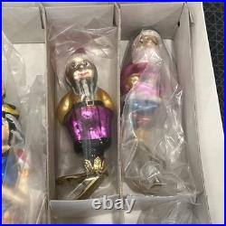Vtg Christopher Radko Rare 1995 And Snowy Make 8 Ornament, 7 Dwarves Snow White